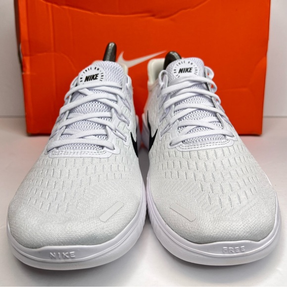 Nike Womens Free RN 2018 White/Black Running Shoes Sz 9 New with Box! 942837-100 - Picture 3 of 16